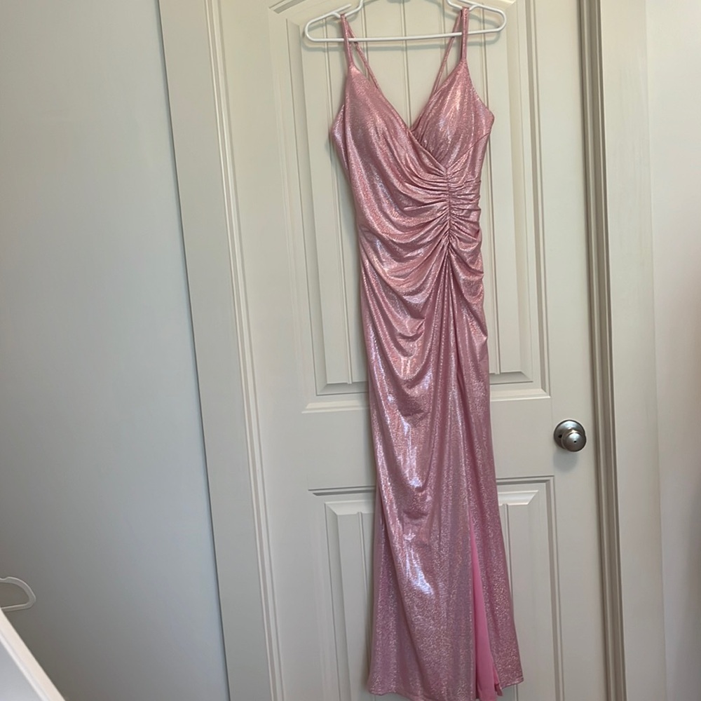 Prom Girl Pink sparkly dress
